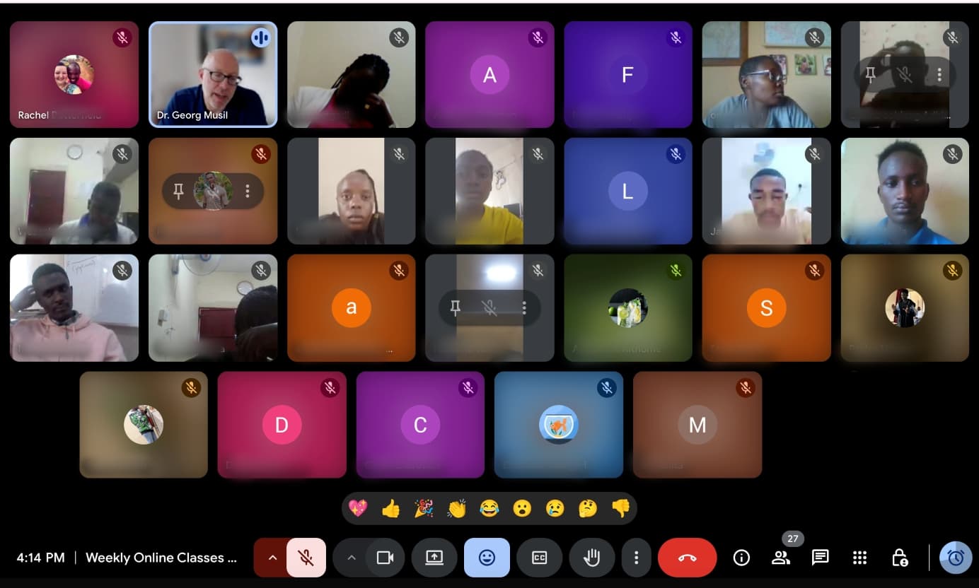 interface of an FFE online class